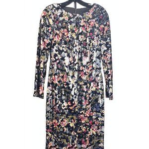 Badgley Mischka  Sequined Velvet Dress Size 2